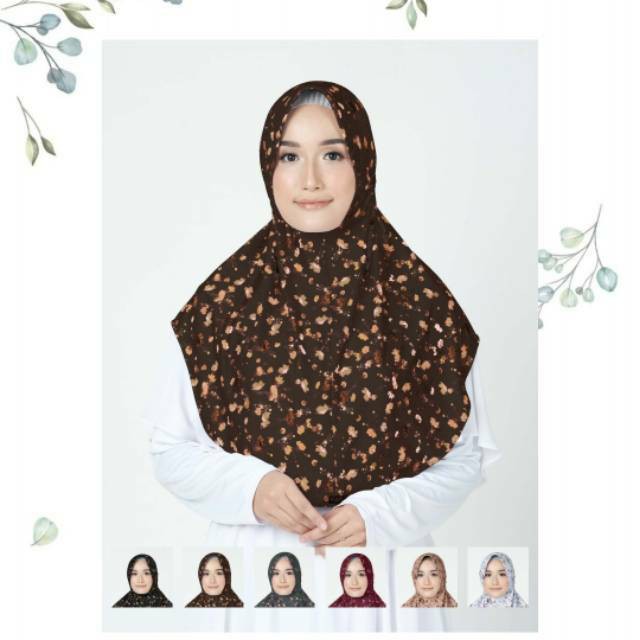 ELZATTA HIJAB SAHARA RATIA/BERGO MOTIF BUNGA/BERGO SERUT BELAKANG/JILBAB TERBARU DAN KEKINIAN