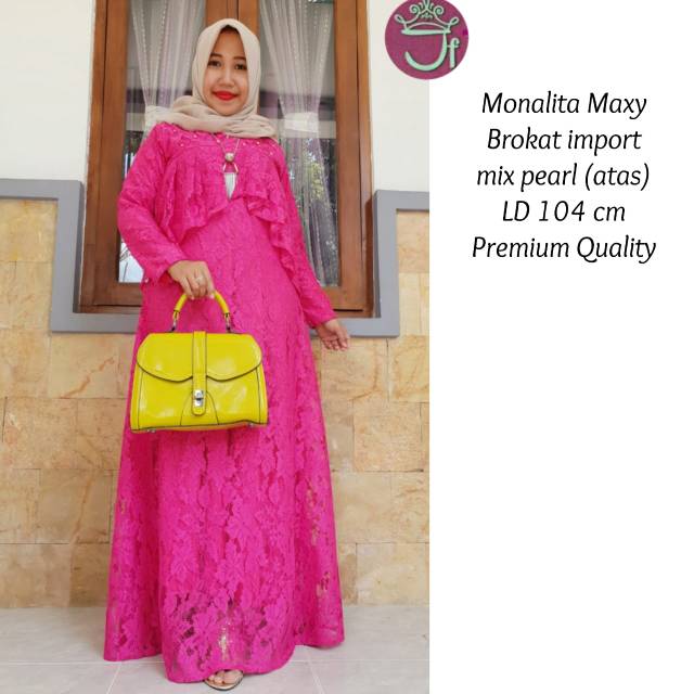 (1Kg muat 2pcs) OBRAL @143.000 min 2pcs GAMIS BRUKAT PREMIUM