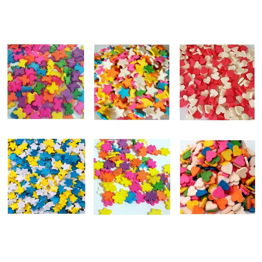 

Sprinkle Motif 50 gram / Spikel Motif / Topping Kue / Confetti Springkle