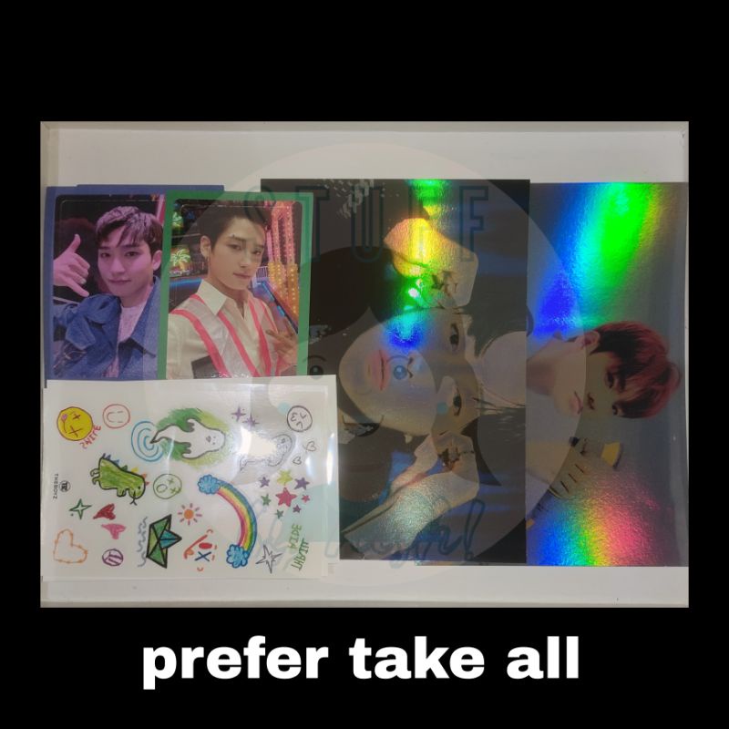 express ticket juyeon sangyeon postcard hyunjae q tatto sticker