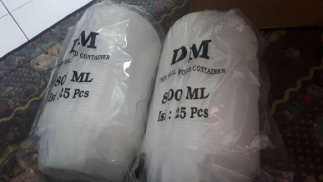 Thinwall Mangkok 800ml Rou / Thinwall Mangkok Tebal / Thinwall Box Mangkok Microwave