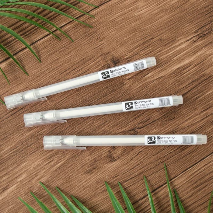 

TULIS-ALAT- FLOWER WHITE GEL INK PEN / PULPEN GEL / PULPEN -ALAT-TULIS.