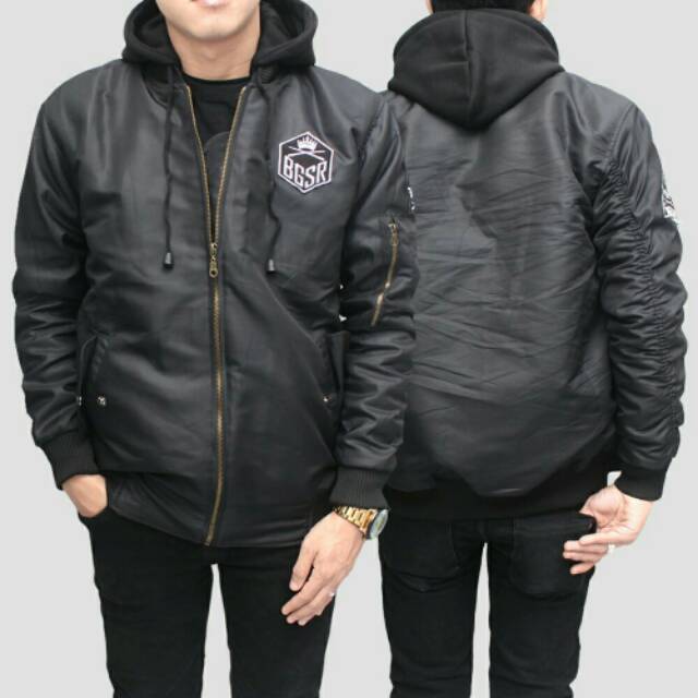 Jaket bomber hoodie &amp; jaket bomber &amp; jaket pria &amp; jaket bomber bgsr