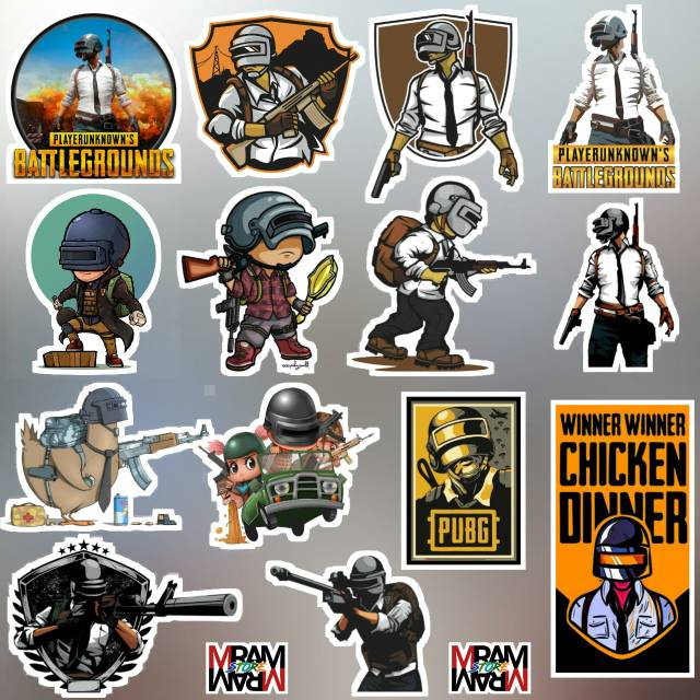 

Sticker pack 50PCS - PUBG Mobile . Anti air,tidak mudah luntur,dan gambar tahan lama