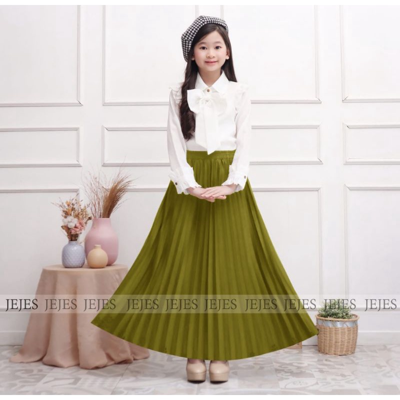 ROK PLISKET ANAK PEREMPUAN / 4-10 TAHUN ROK ANAK PEREMPUAN / ROK PLISKET