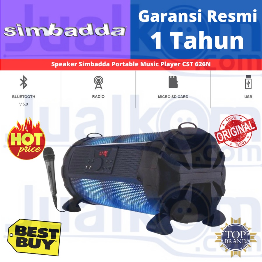 Speaker Simbadda Portable Music Player CST 626N 626 N Outdoor