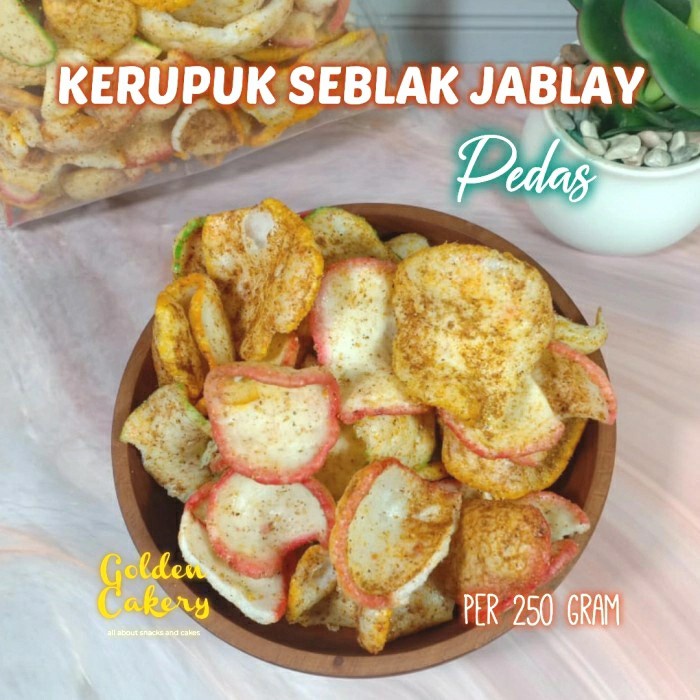 

vf501ge Kerupuk Krupuk Seblak Jablay Pelangi Pedas Terlaris Per 250Gram Dscscv