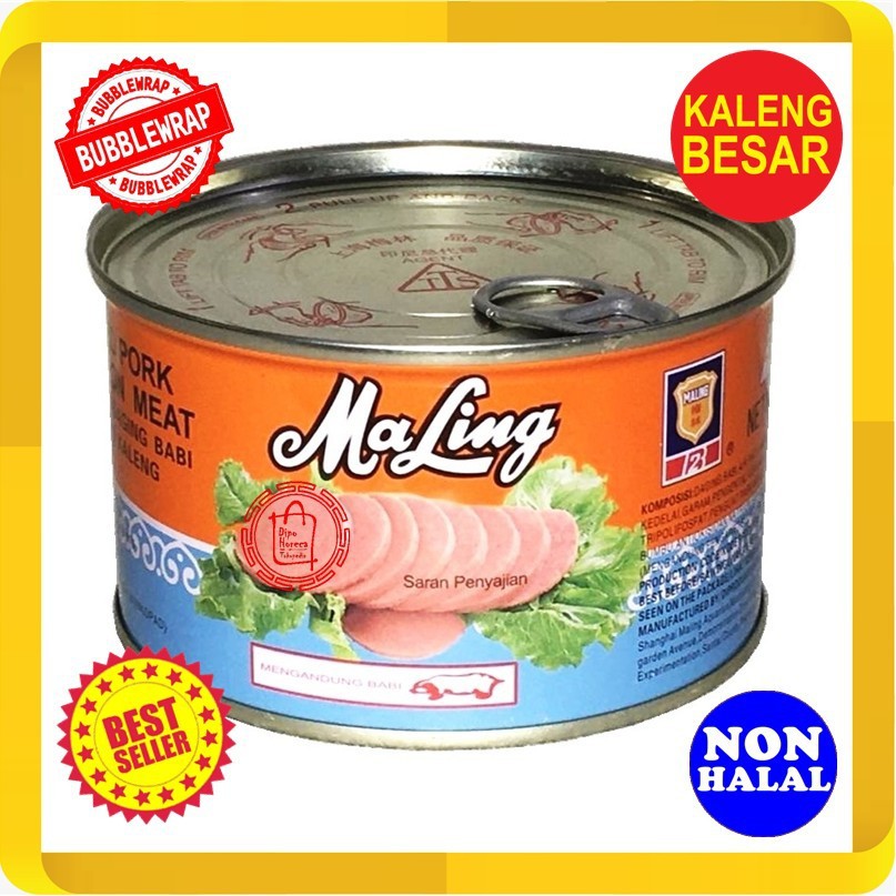 Ma Ling Luncheon Pork 397gram TTS Canned / Daging Babi Maling