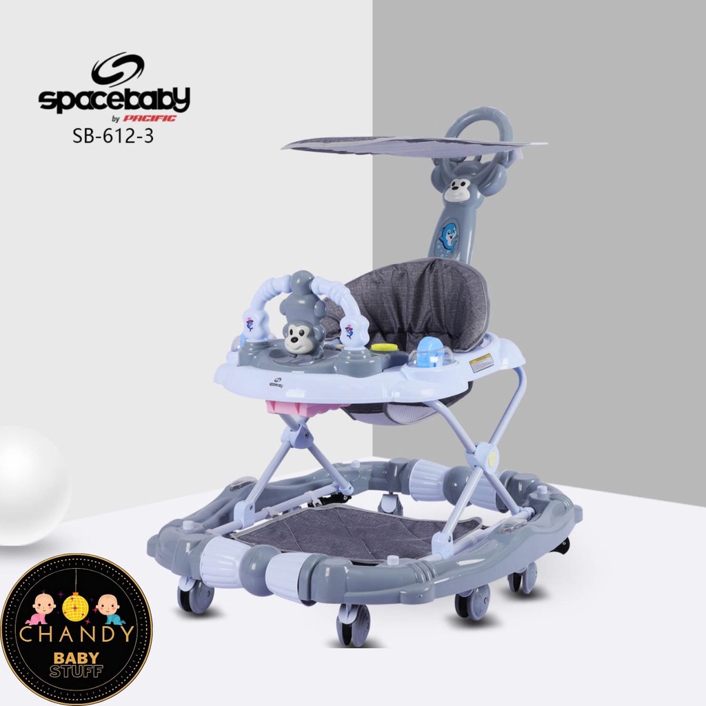 BABY WALKER SPACE BABY SB 612-3 ADA REM DAN BISA AYUN