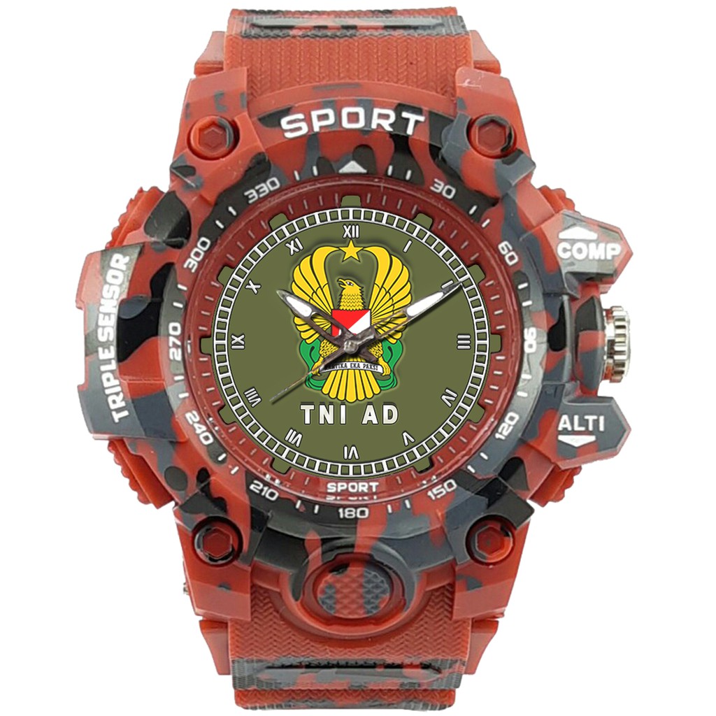 (SPECIAL EDITION) JAM TANGAN LOGO TNI-AD WATER RESISTANT NO.18