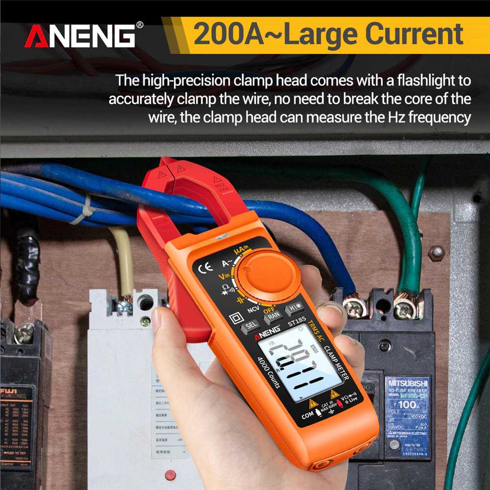 ANENG Digital Multimeter Voltage Tester Clamp - ST185 ( Mughnii )