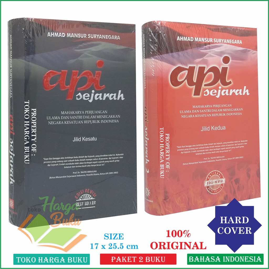 Paket 2 Buku Api Sejarah Jilid 1 dan 2 - Sejarah Islam Lengkap di Indonesia