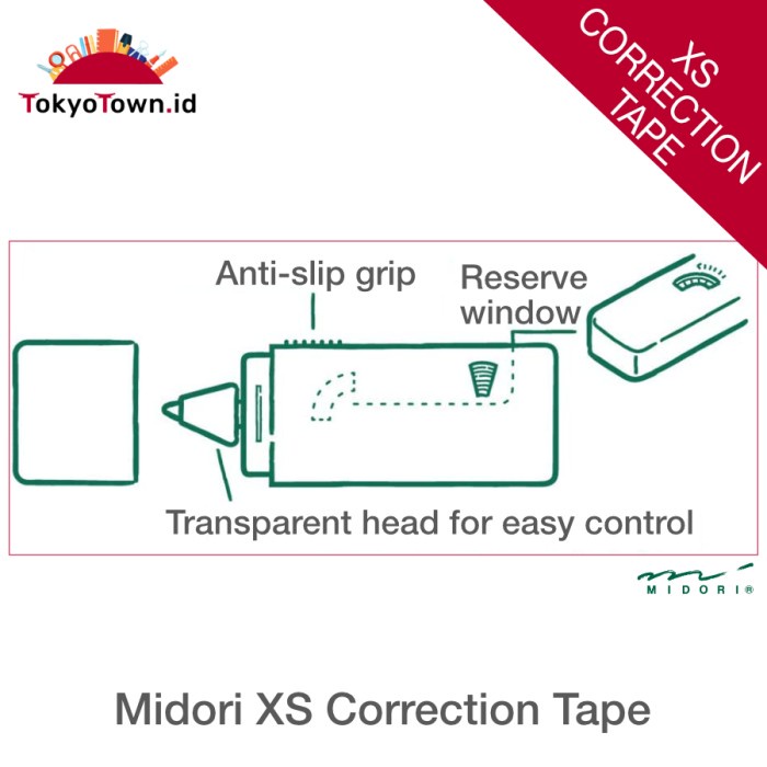 

Bagus Midori Xs Correction Tape Murah