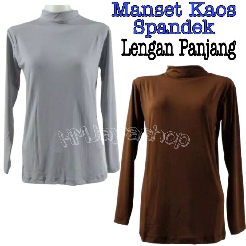 Manset Kaos Lengan Panjang Spandex Baju Daleman Spandek