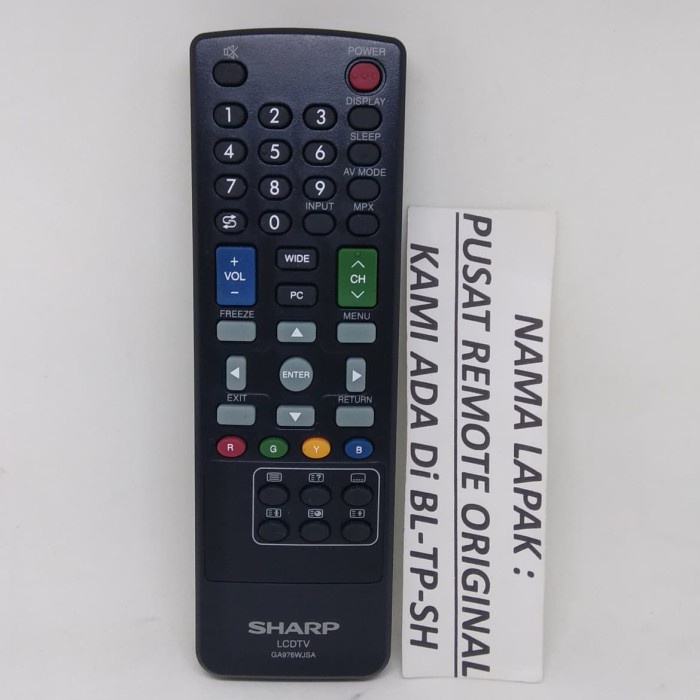 REMOTE REMOT TV LED SHARP AQUOS ORI ORIGINAL ASLI