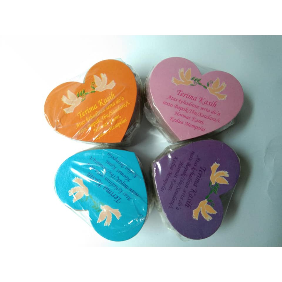 Asemka souvenir pernikahan dompet paris kecil kemas plastik  bonus kartu ucapan terimakasih