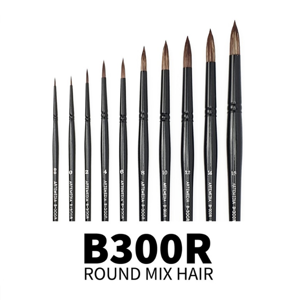 Artemedia B300R Round Mixhair Brush