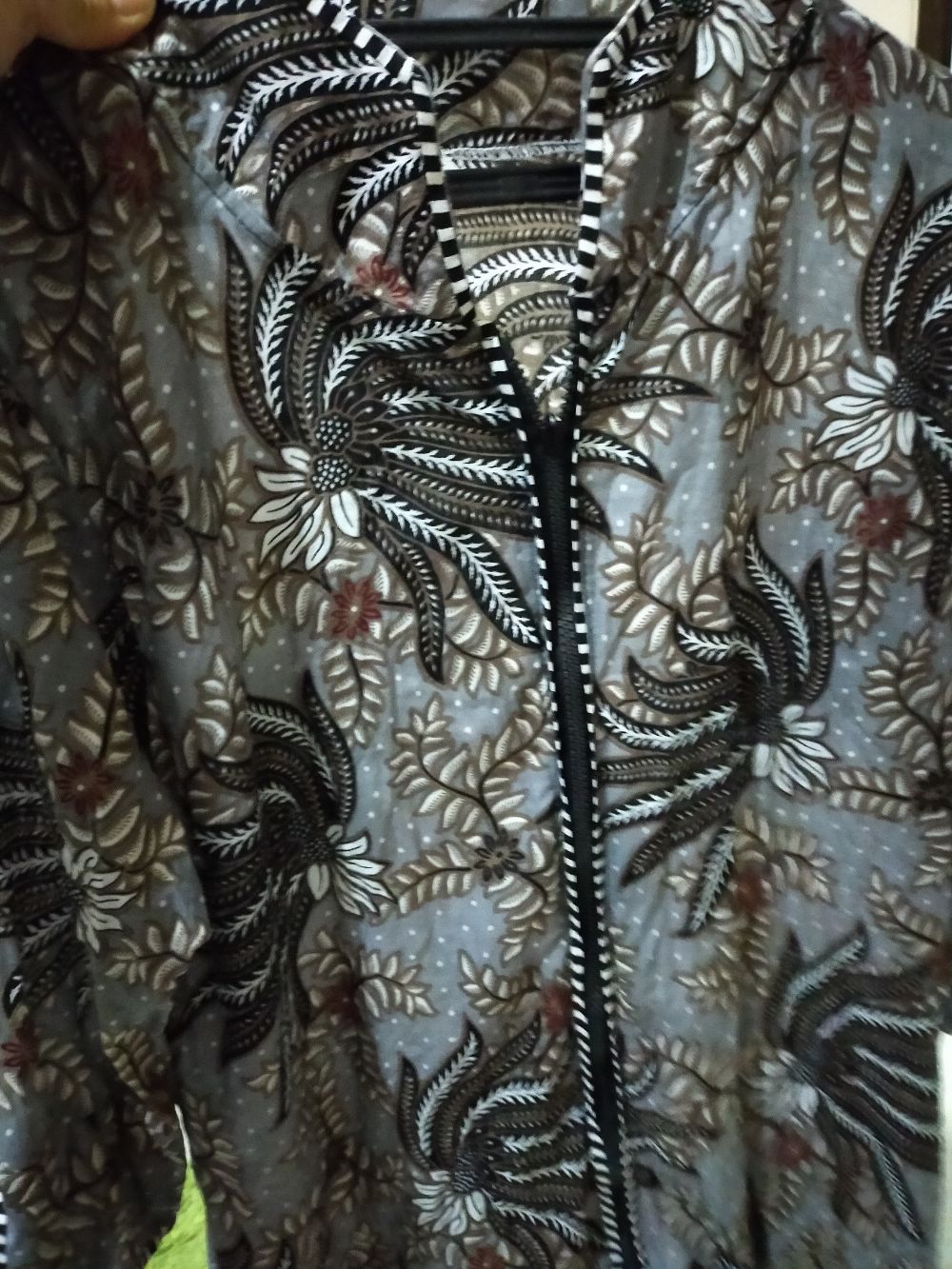 Tey-17 Batik Wanita Asj Sa Hrb026 Kenongo Kemeja Tosca Pendek