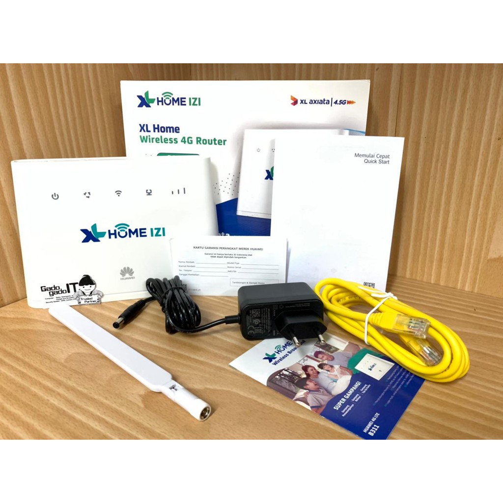 PAKET MODEM MIFI WIRELESS ROUTER HUAWEI B311 XL HOME GO & 1 ANTENA X8R