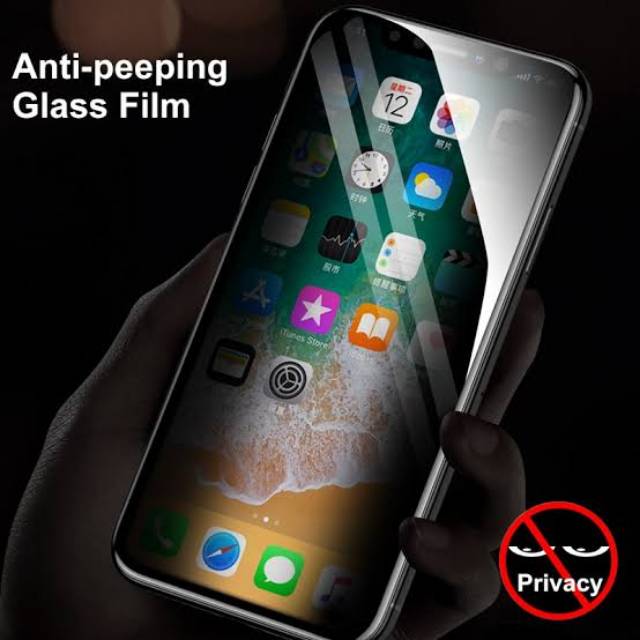 IPHONE Anti SPY tempered GLASS PRIVACY screen protector-X/XR/11/11 PRO/XS/6/6 plus/7/8/7 plus/8 plus