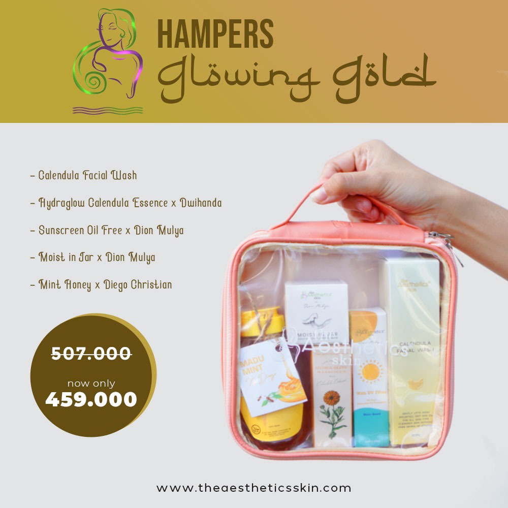 The Aeshetics Skin Hampers Glowing Gold - Kuning