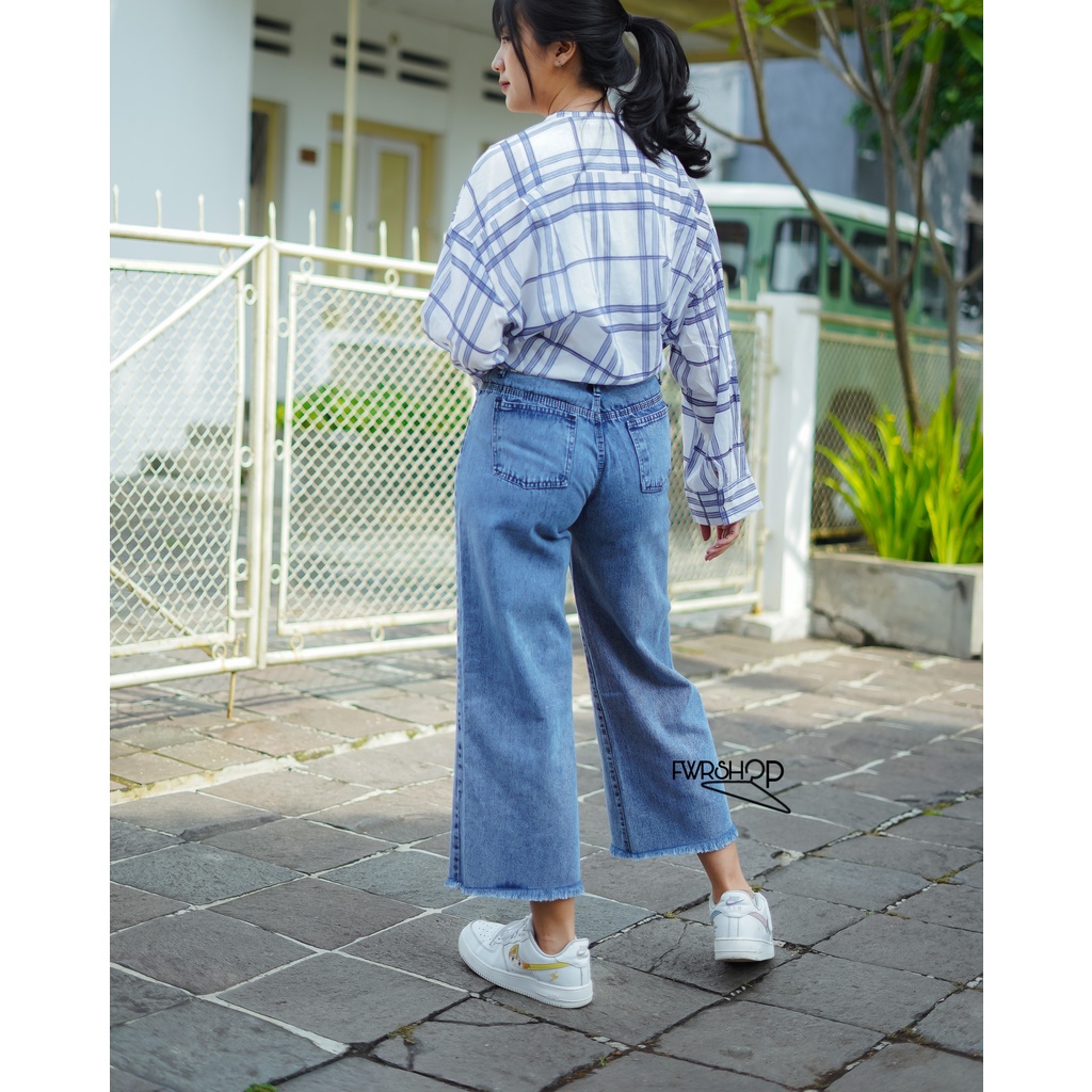 FWR - CELANA KULOT JEANS GIALDA