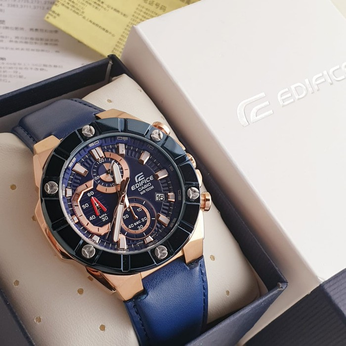 Jam Tangan Pria Casio Edifice Type EFR 569 / EFR569 Leather
