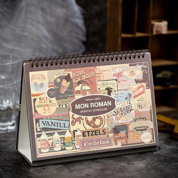 

[RESTOCK] Mon Roman Monthly Scheduler / Buku Agenda Jadwal Bulanan Lucu Unik