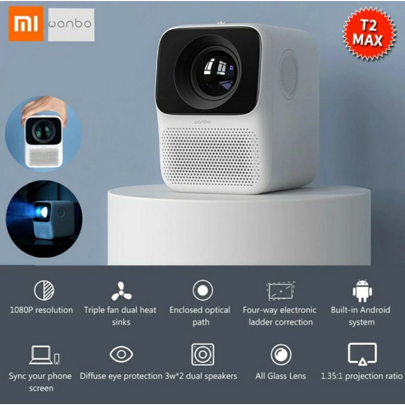 Proyektor Wanbo Smart Projector T2 Max Android 4K