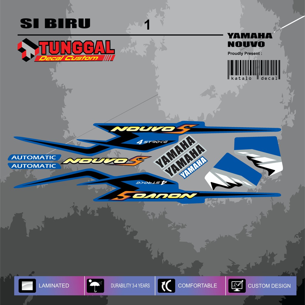 DECAL CUSTOM YAMAHA NOUVO