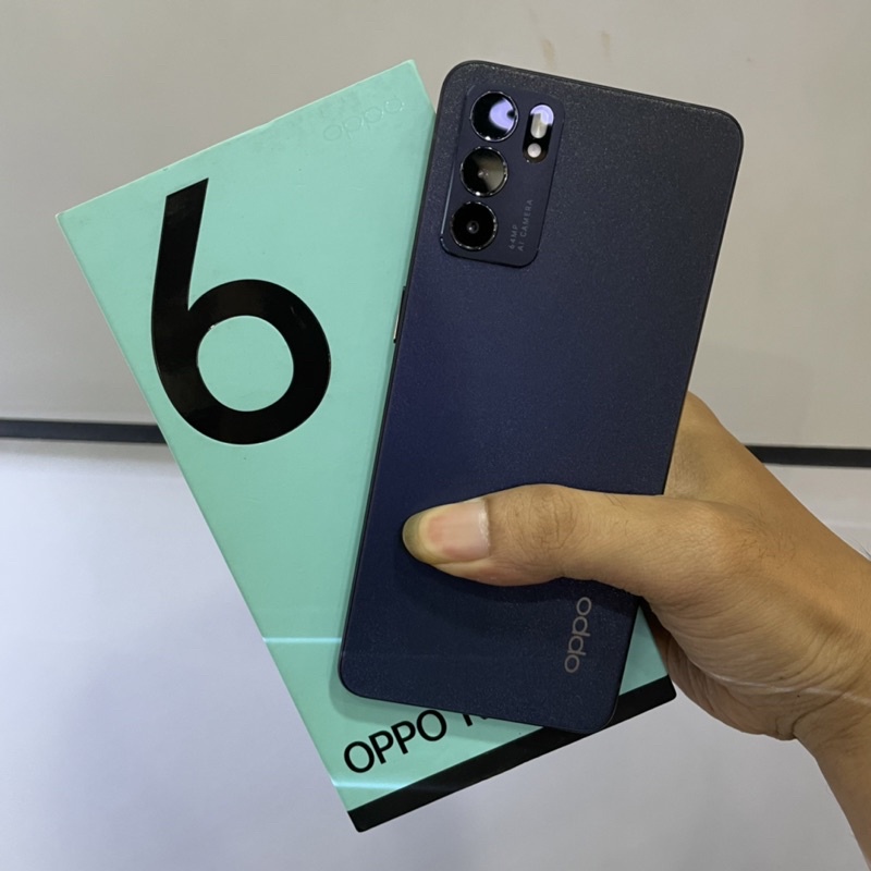 oppo reno 6 5G ram 8gb second bekas pakai