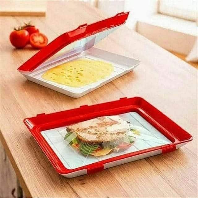 Nampan Vacuum - Rak Kulkas Vacuum Tray Sealer Food Preservation Tray