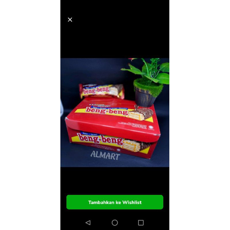 

makanan wafer bengbeng reg coklat 20gr per pac