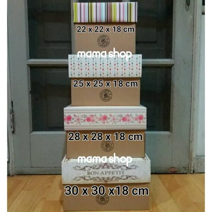 

R646T75R-Sale- Dus Kue Box Kue Karton Duplex Tebal Bon Appetit