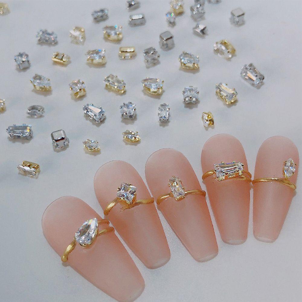 Top 20PCs Zirkon Nail Art Top Quality DIY Diamond Flat Bottom Drill