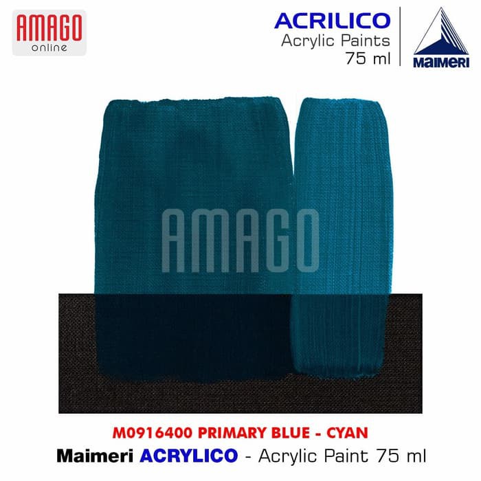 MAIMERI ACRILICO - ACRYLIC PAINT - PRIMARY BLUE CYAN - 75ML - M0916400