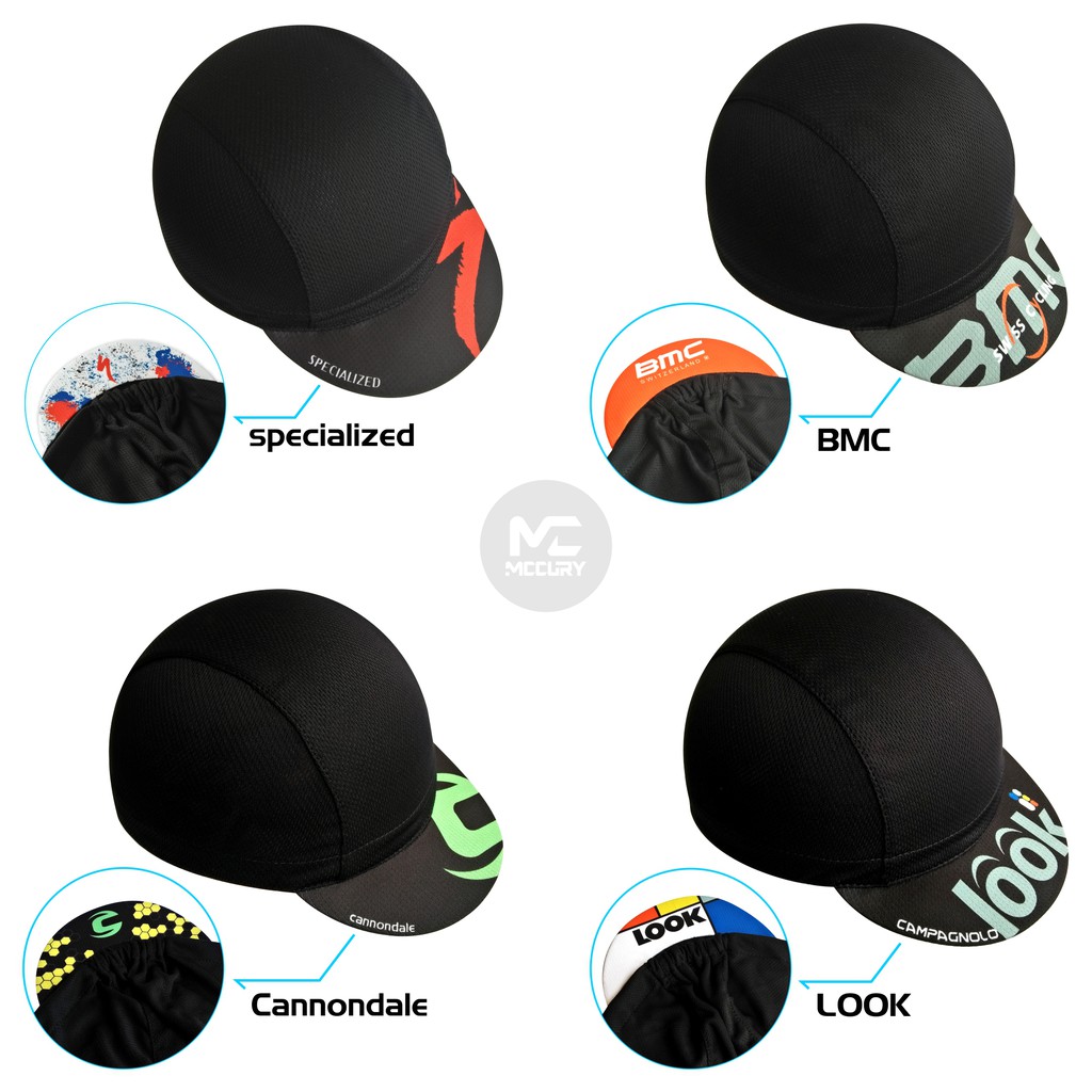 Topi Cycling Cap Sepeda Gowes Pria Wanita Sport Hitam