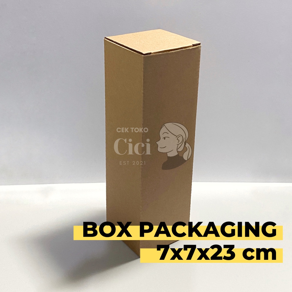 

Box Packaging Die Cut 7x7x23 cm