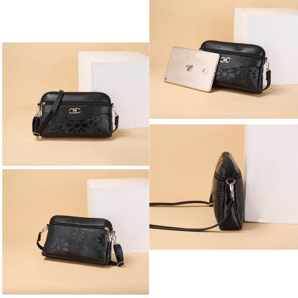 TAS SELEMPANG WANITA PESTA PREMIUM HITAM TA518B5 KULIT ENGLAND FASHION IMPORT KOREA REMAJA KEKINIAN CEWEK KECIL SLING BAG MURAH BATAM