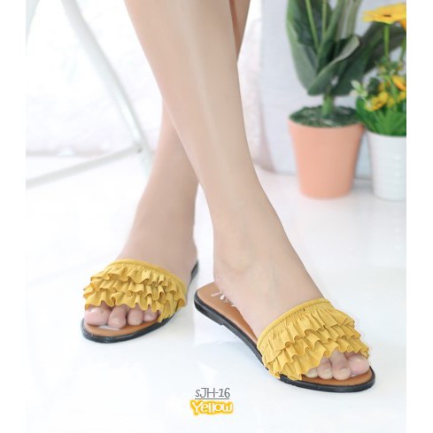 Sandal Flat Wanita Model Rample