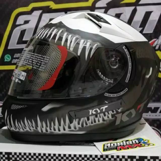 HELM KYT K2RIDER VENOM BLACK DOFF DOUBLE VISOR HELM KYT K2 RIDER VENOM HITAM DOFF HELM KYT K2R VENOM