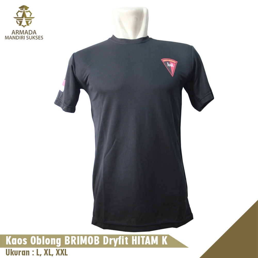 Kaos Brimob Dri-fit Logo - Kaos Dri-fit Brimob Logo