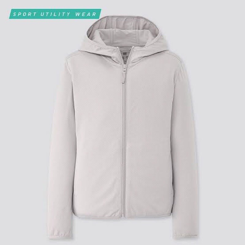 Sale jaket anak Uniqlo Airism - UV protection mesh hoodie