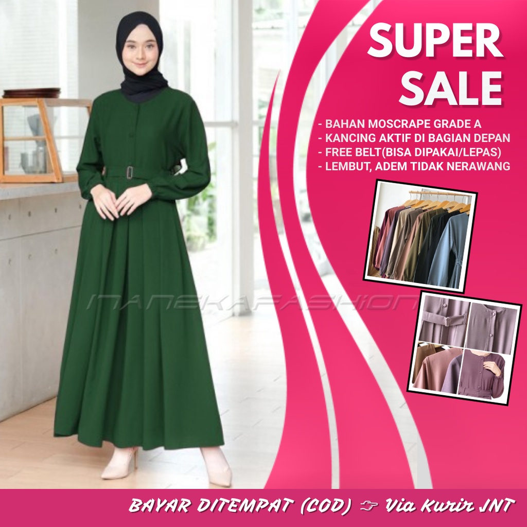 gamis terbaru gamis modern gamis terbaru 2021 gamis remaja gamis sarah maxy motif hijau botol