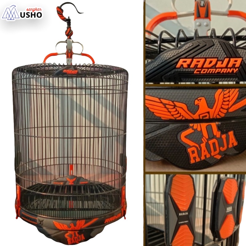 SANGKAR KANDANG MURAI RADJA 3D CARBON NO 2 DIAMETER 58cm