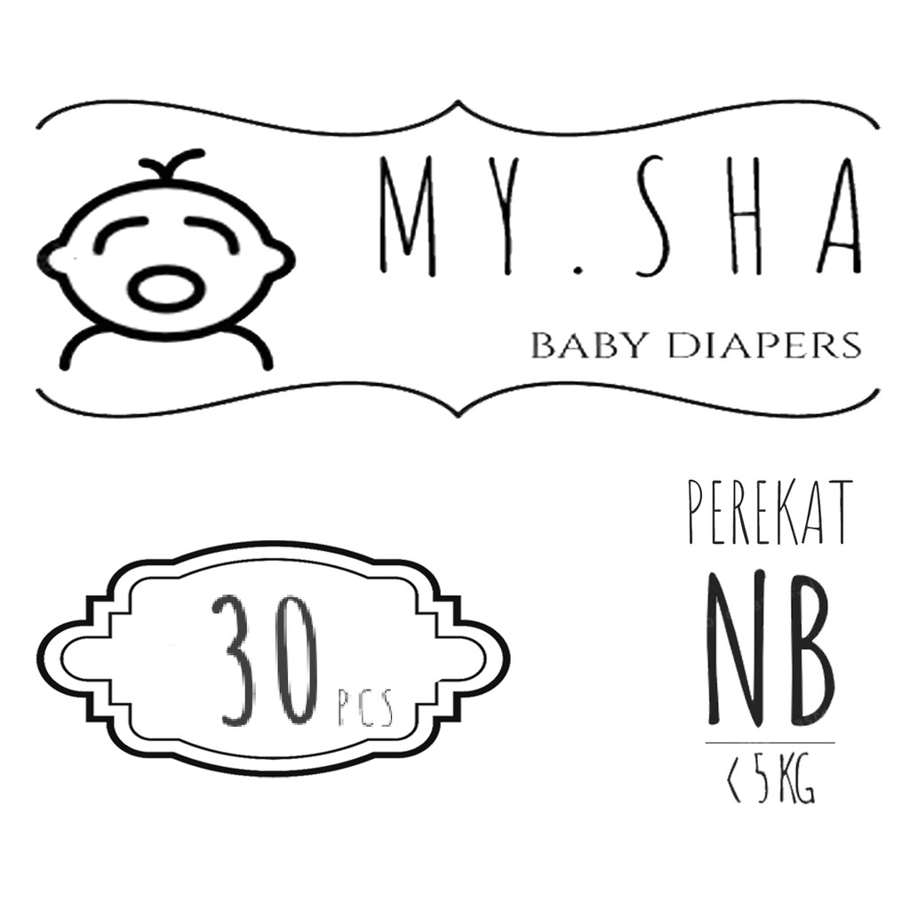 Popok Perekat NB 30 curah Mamamia pampers diapers murah newborn TAPE