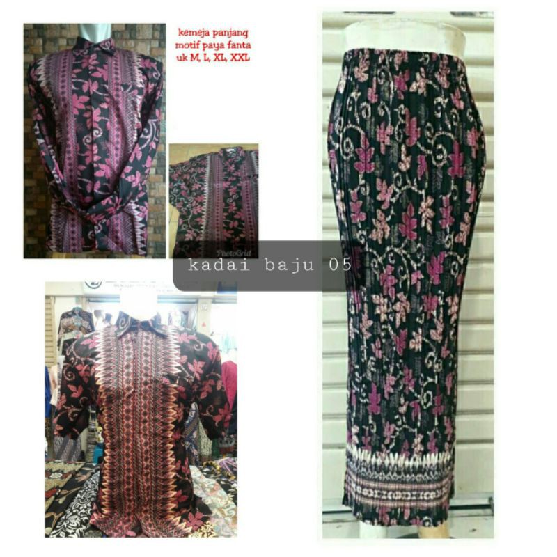 KEMEJA CUOUPLE//KEMEJA BATIK//ROK PLISKET