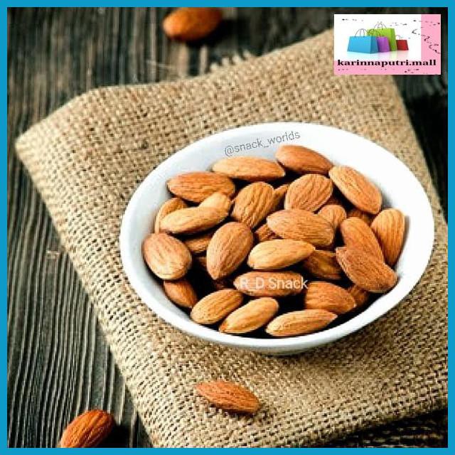 

E5Ewsfg- Almond Kupas Original 250Gram ( Kacang Almond Panggang ) 1/4 Kg - Original Tawar 78Itjyhf-