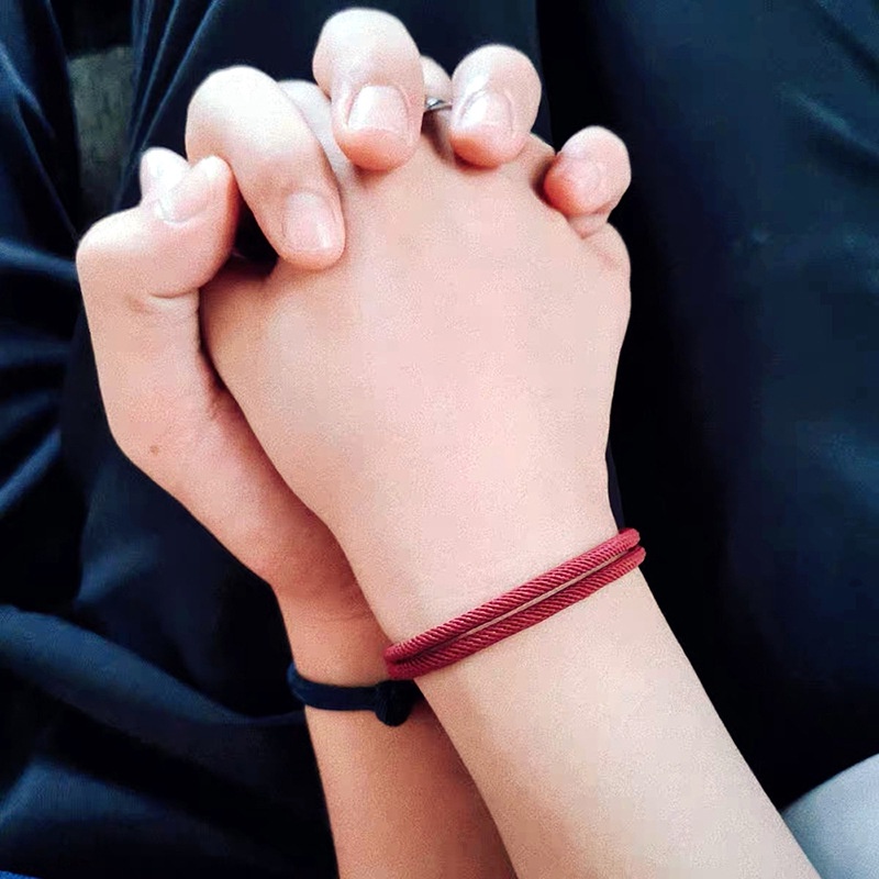 Handmade woven Jin Gang simpul merah tali gelang tahun lahir Truelove Simpul pecinta Merah membawa t