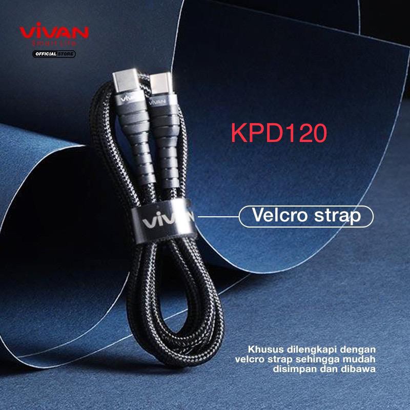 KABEL DATA VIVAN KPD100S TYPE-C TO TYPE-C  100CM ORIGINAL